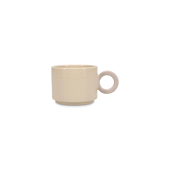 Ona - Beker 28cl beige/grijs Lou