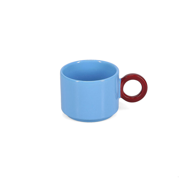 ONA - Beker 28cl light blue/burgundy Roze Lou