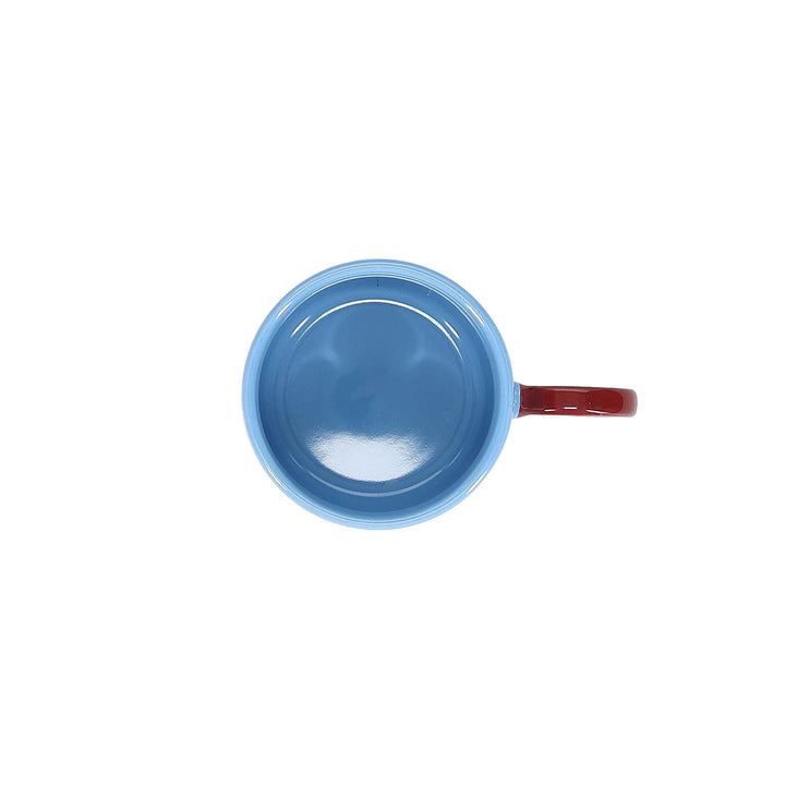 ONA - Beker 28cl light blue/burgundy Roze Lou