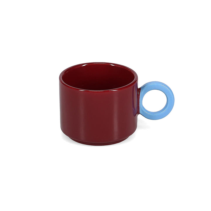 ONA - Beker 28cl burgundy Roze/light blue Lou