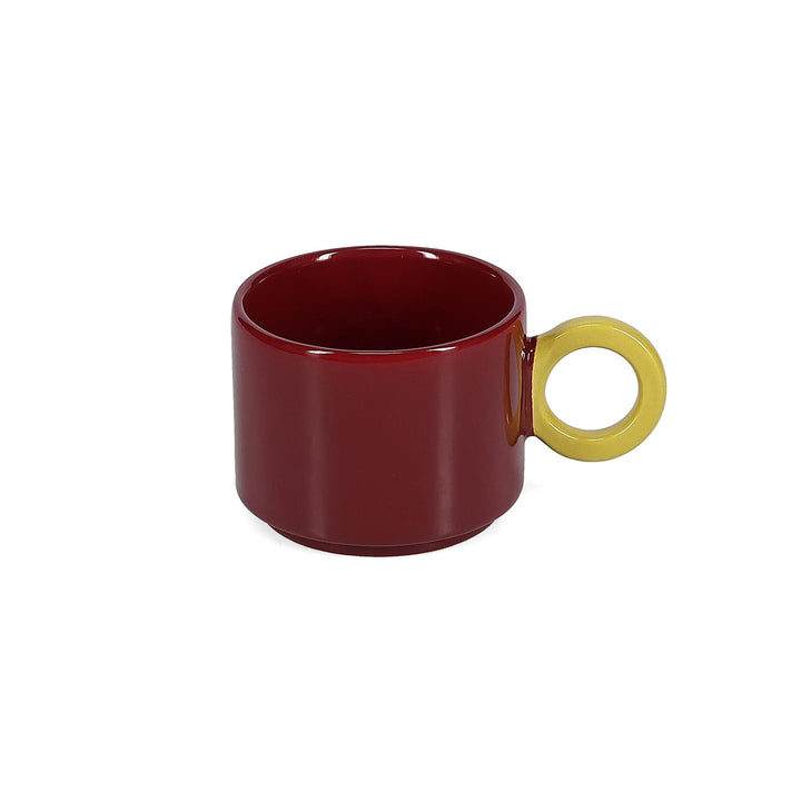 ONA - Beker 28cl burgundy Roze/mustard yellow Lou