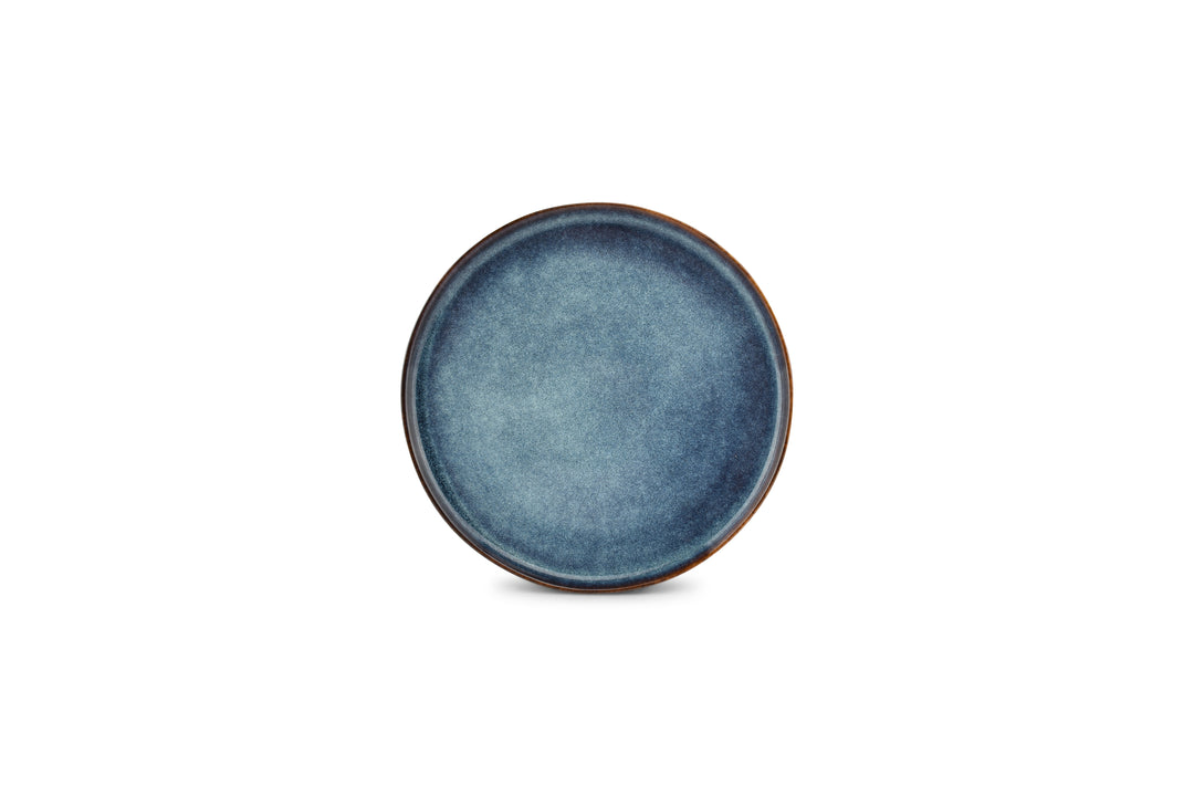 ONA - Plat bord 22cm blauw Duna - Set van 4