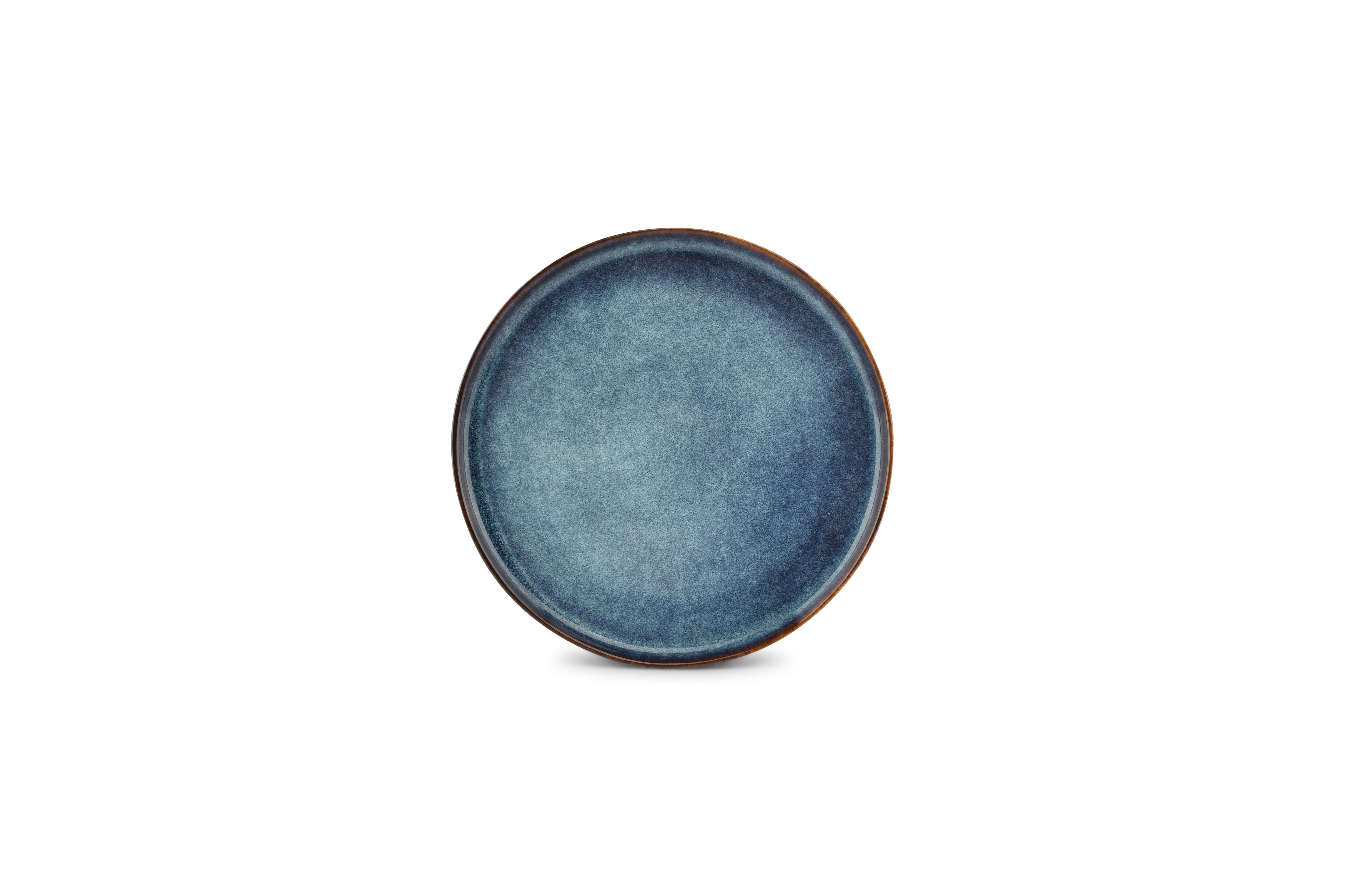 Plat bord 22cm blauw Duna