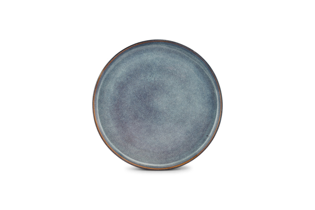 ONA - Plat bord 27cm blauw Duna - Set van 4