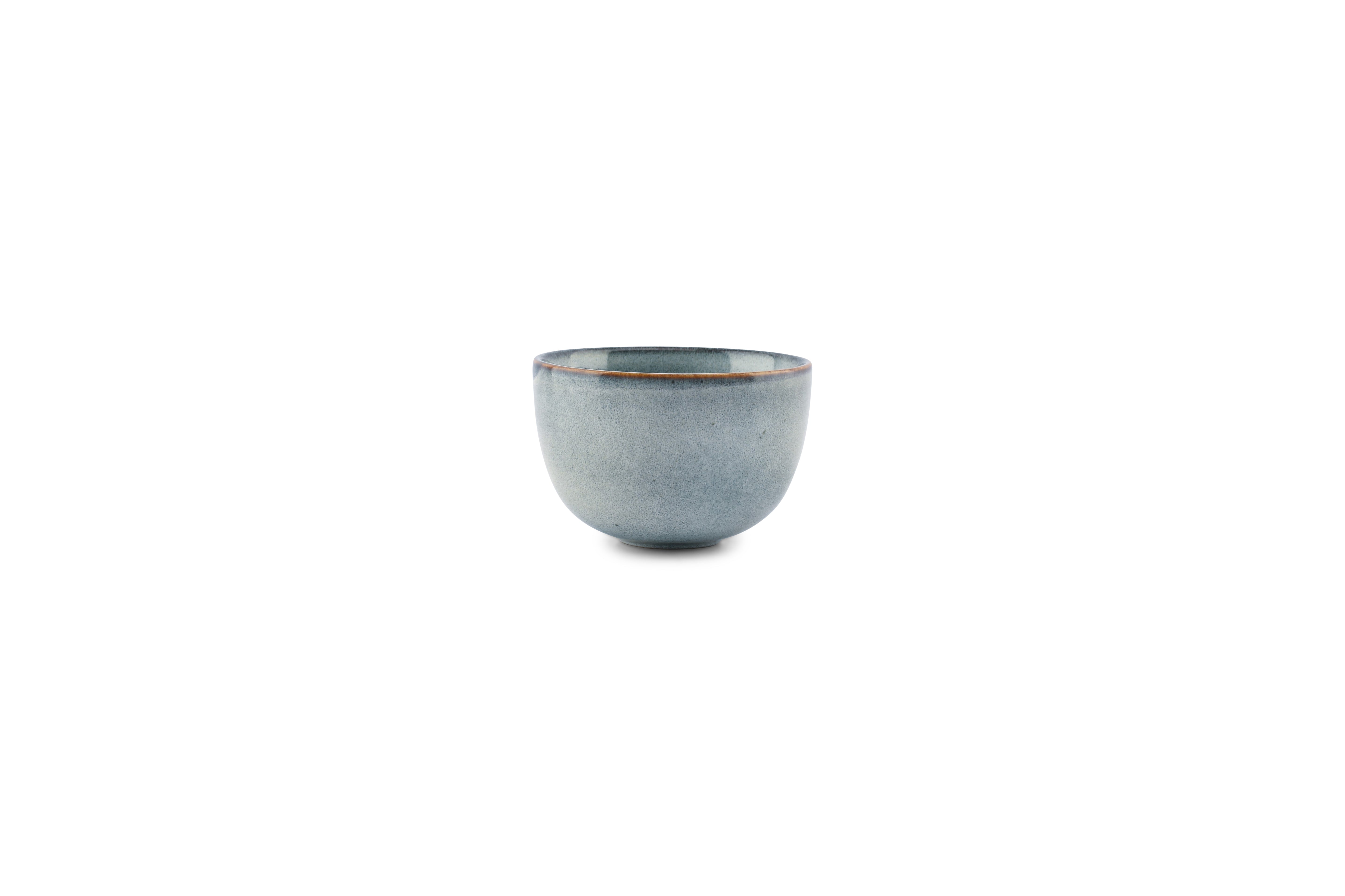 Kom 9xH6cm blauw Duna
