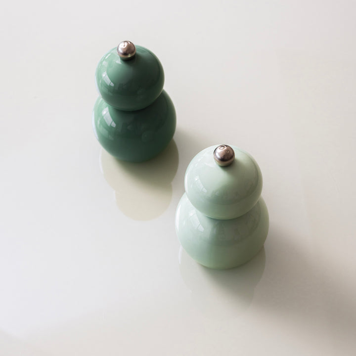 ONA - Peper/zoutmolen H12cm groen Betty - set van 2