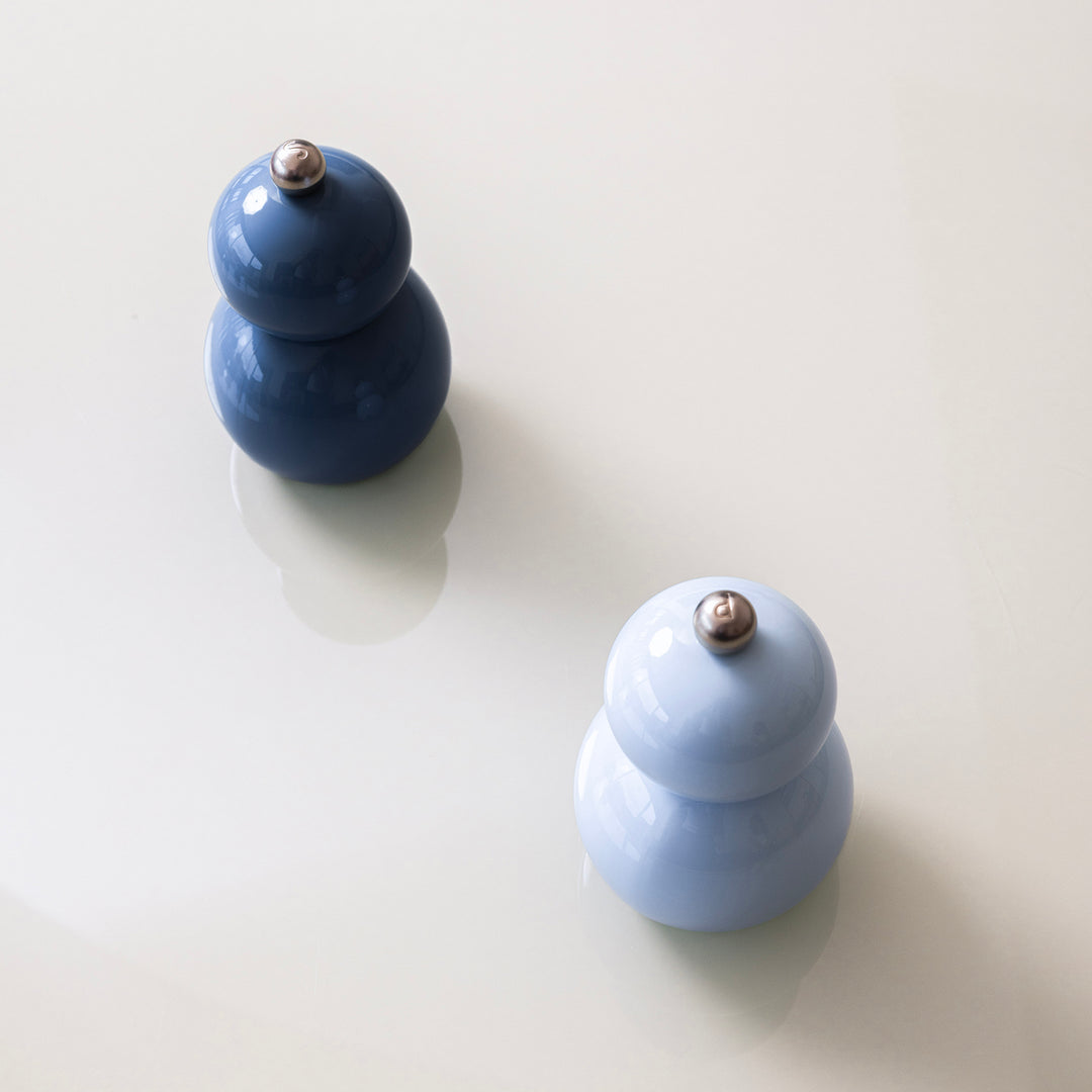 ONA - Peper/zoutmolen H12cm blauw Betty - set van 2