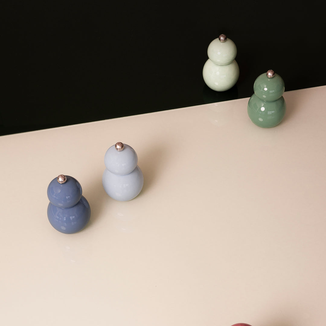 ONA - Peper/zoutmolen H12cm blauw Betty - set van 2