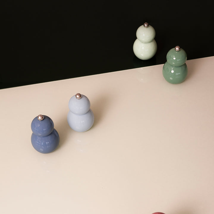 ONA - Peper/zoutmolen H12cm blauw Betty - set van 2