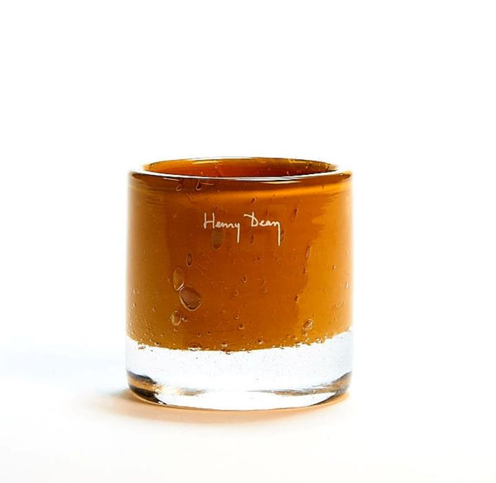 Henry Dean | Mary waxinelichthouder Ø6,5 x H7 cm Mustard