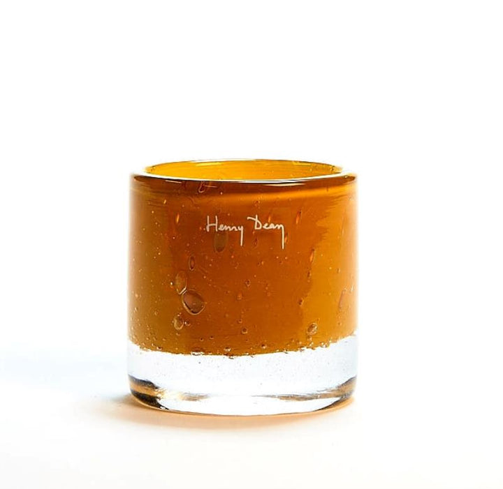 Henry Dean | Mary waxinelichthouder Ø6,5 x H7 cm Mustard