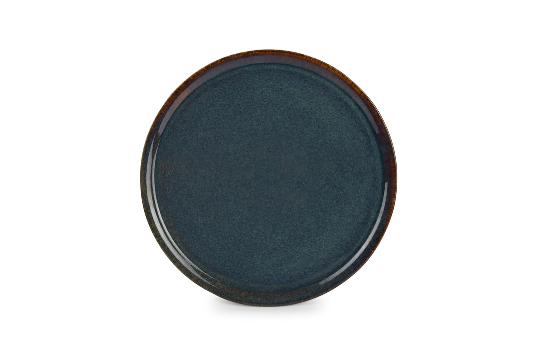 Bonbistro - Plat bord 34cm groen Cirro - Set van 6