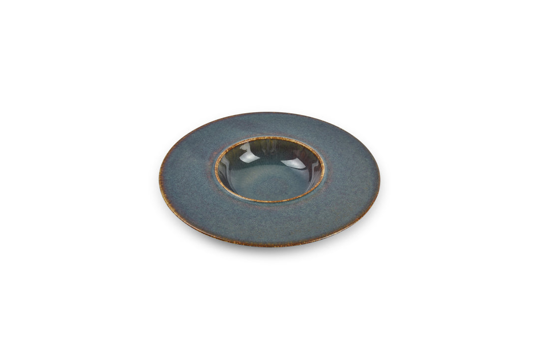 Bonbistro - Diep bord 24/11xH4cm groen Cirro - Set van 6