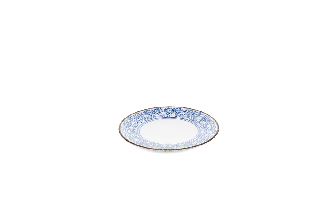 Bonbistro - Plat bord 21cm blauw Azul (set van 6)