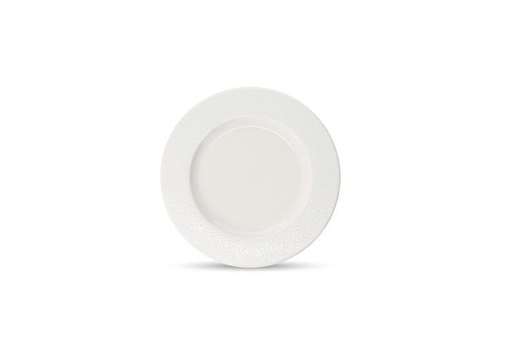 Bonbistro - Plat bord 24,5/17cm rim wit Astro (set van 6)