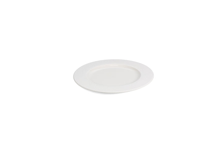Bonbistro - Plat bord 24,5/17cm rim wit Astro (set van 6)