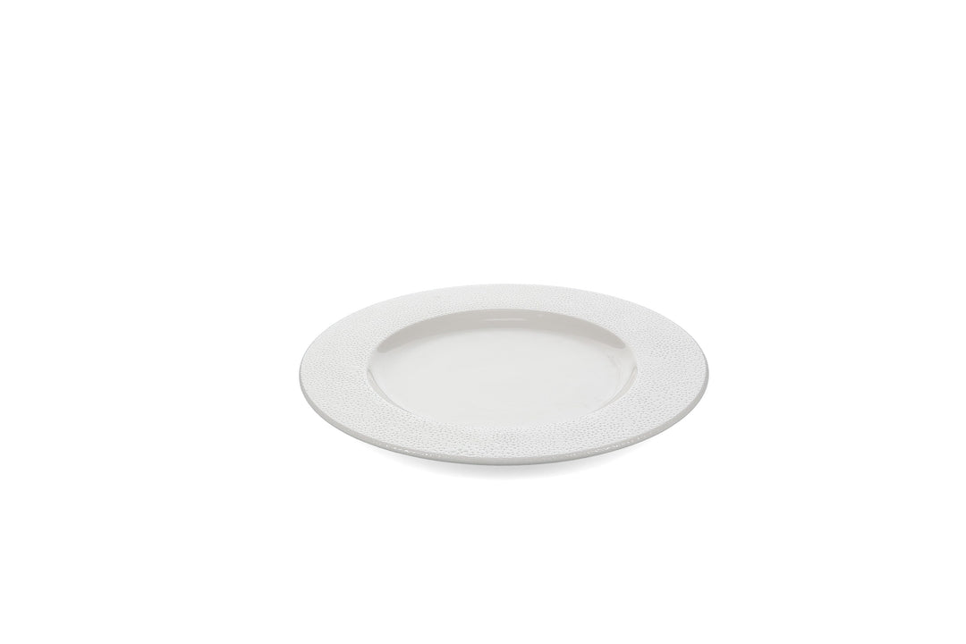 Bonbistro - Plat bord 31/20,5cm rim wit Astro (set van 2)