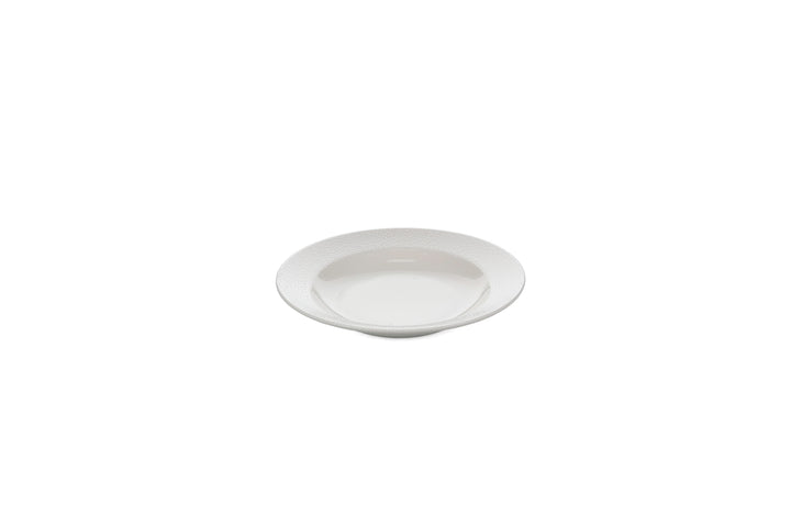 Bonbistro - Diep bord 23/17xH4cm wit Astro (set van 6)