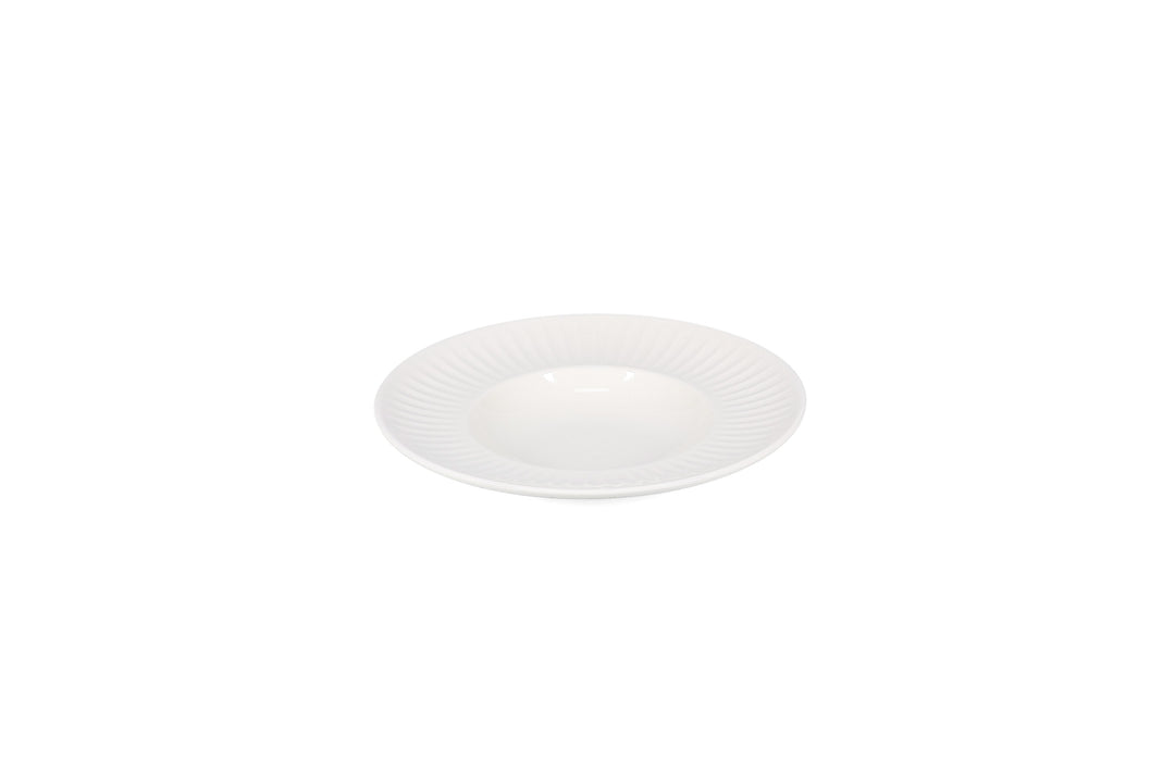 Bonbistro - Diep bord 25/14xH4,5cm wit Solar