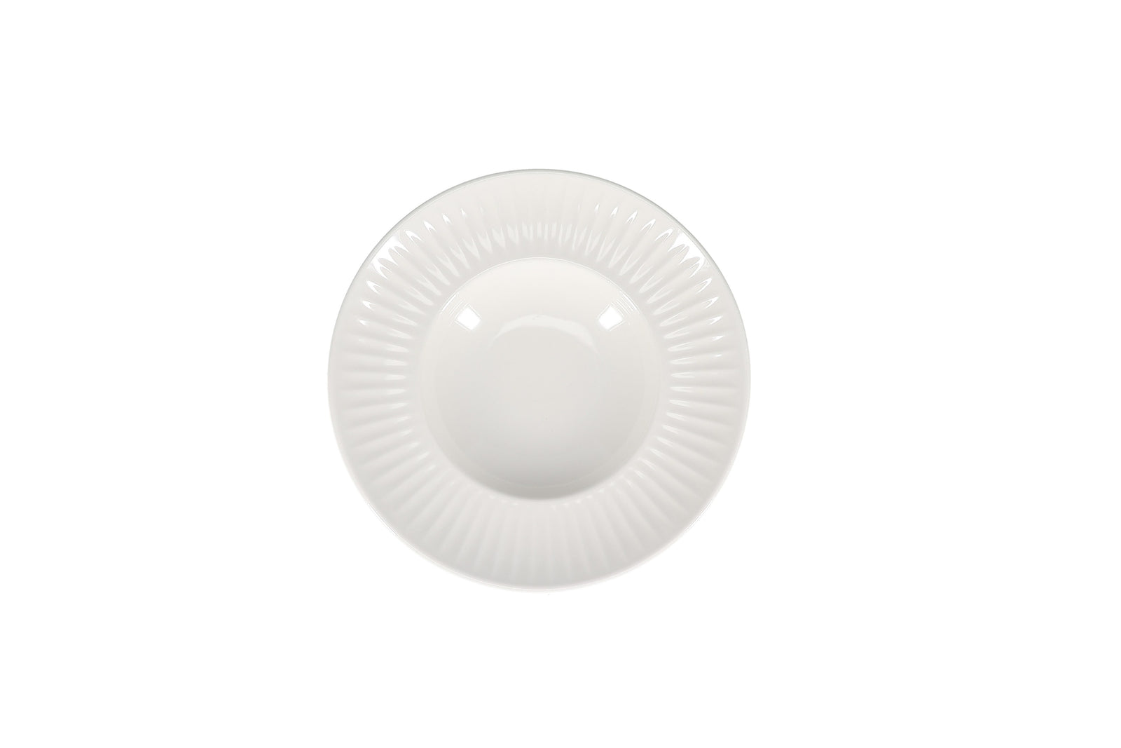 Bonbistro - Diep bord 25/14xH4,5cm wit Solar (set van 6)