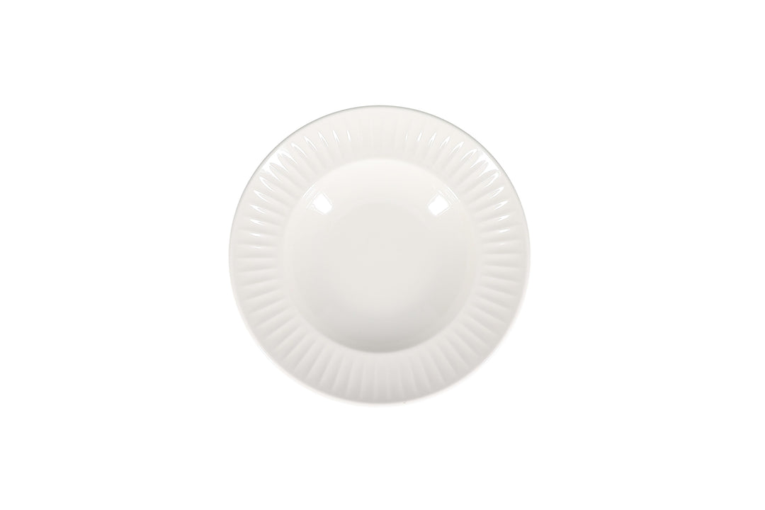 Bonbistro - Diep bord 28/18xH5cm wit Solar (set van 6)