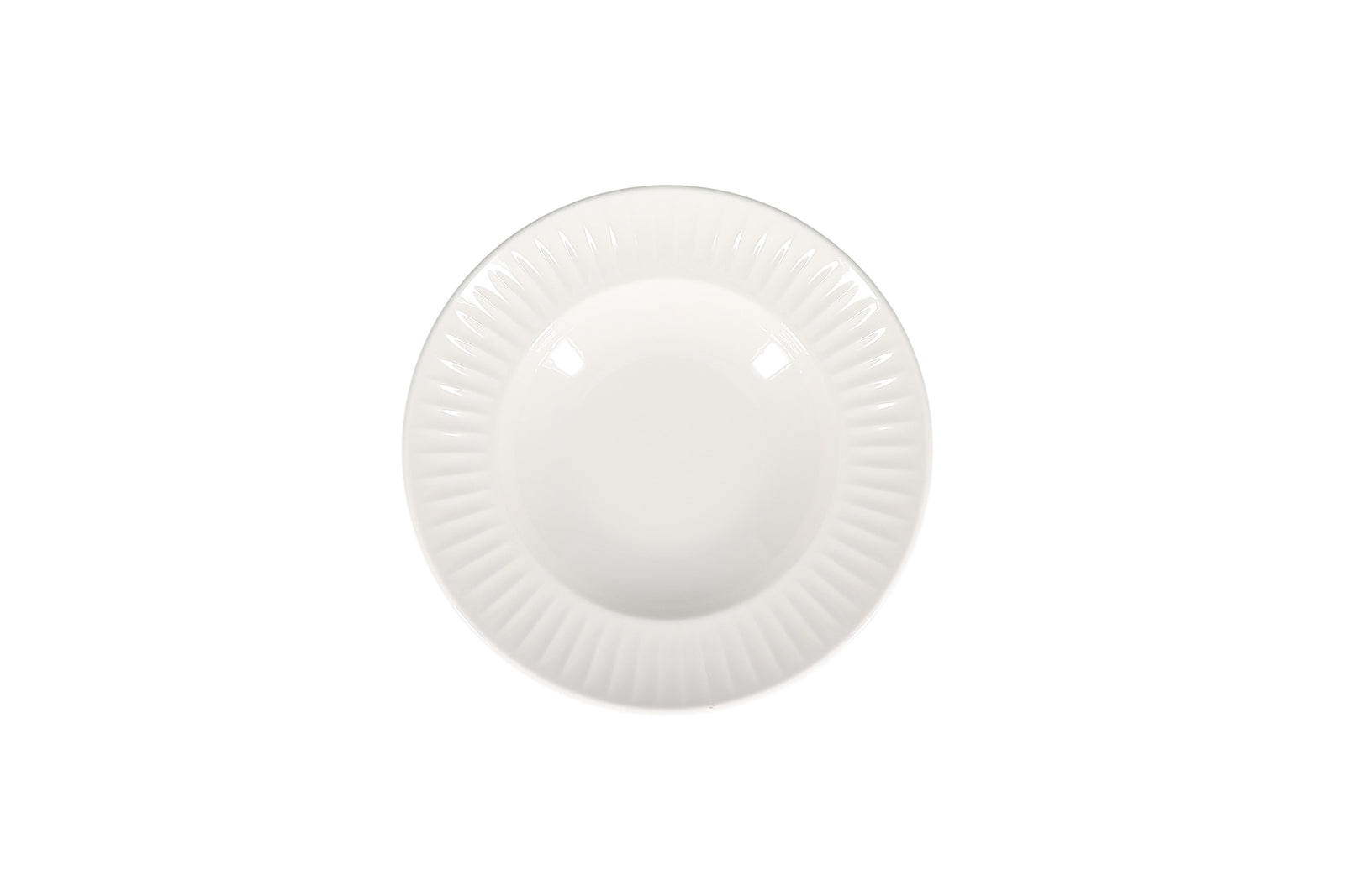 Bonbistro - Diep bord 28/18xH5cm wit Solar (set van 6)