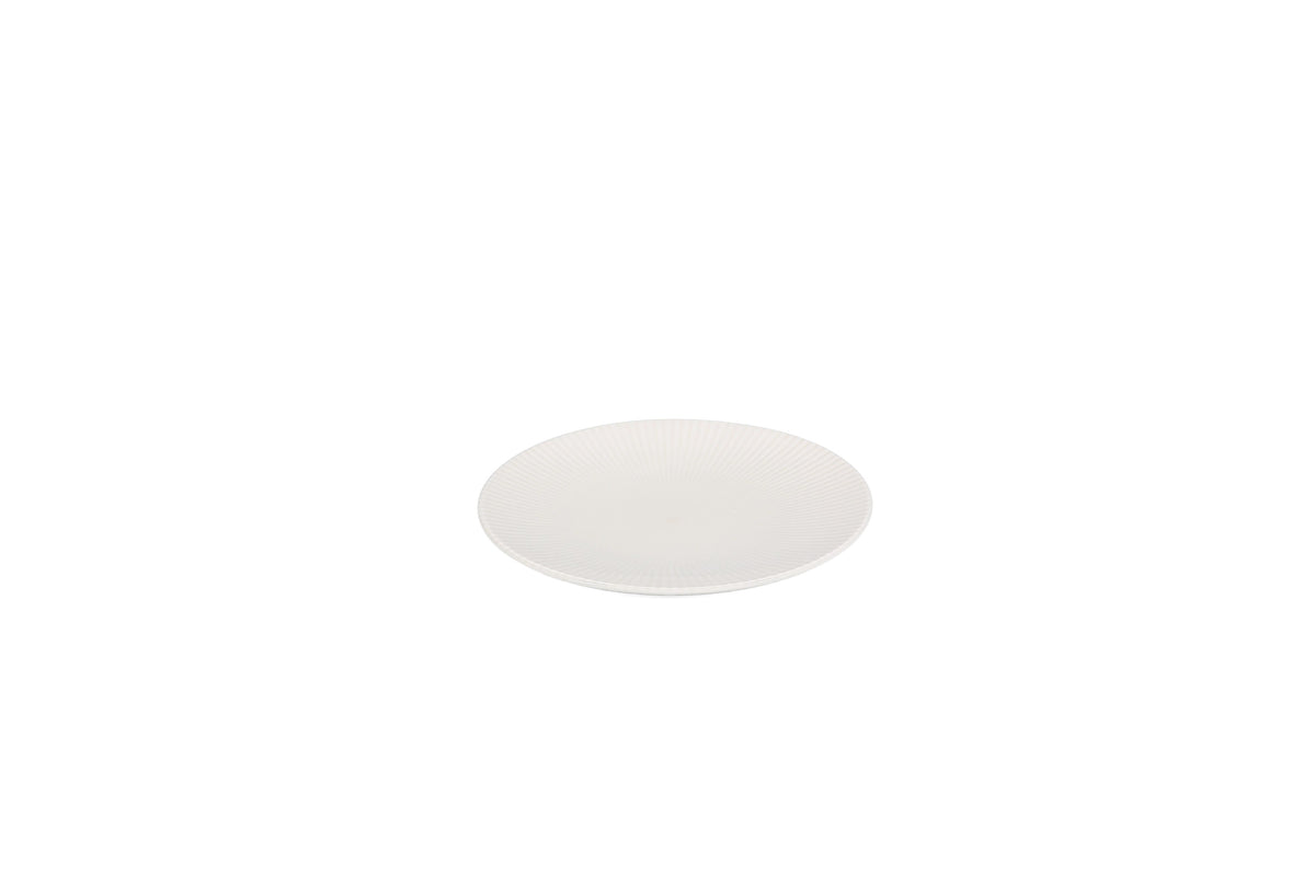 Bonbistro - Plat bord 21cm wit Solis (set van 6)