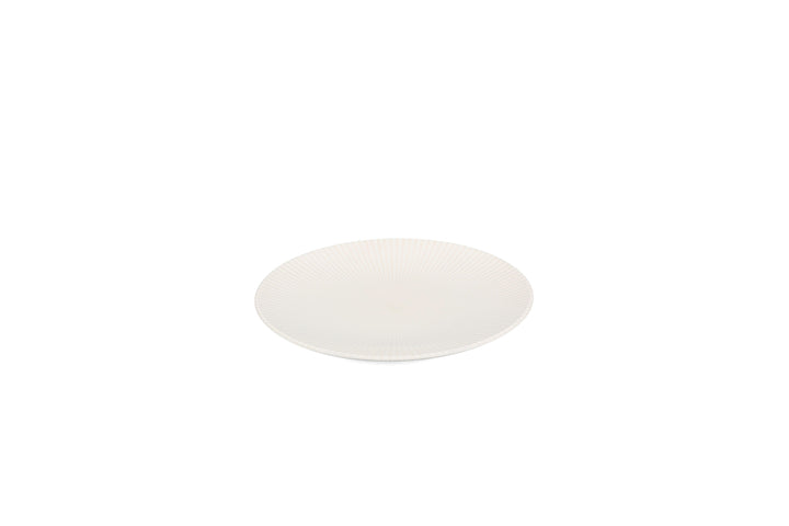 Bonbistro - Plat bord 25cm wit Solis (set van 6)