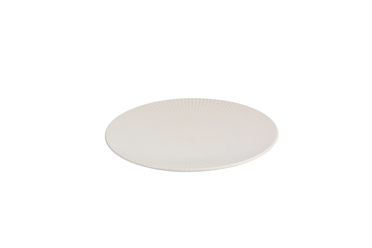Bonbistro - Plat bord 32cm wit Solis (set van 2)