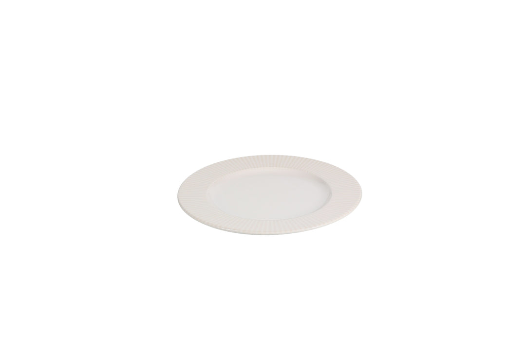 Bonbistro - Plat bord 24,5/17cm wit Solis (set van 6)