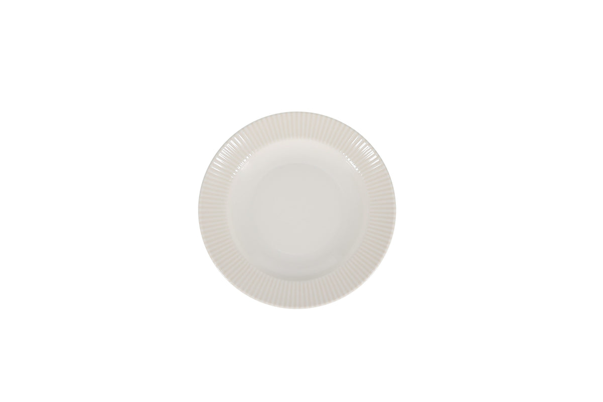 Bonbistro - Diep bord 23/17xH4cm wit Solis (set van 6)
