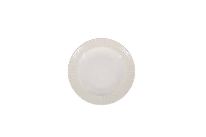 Bonbistro - Diep bord 23/17xH4cm wit Solis (set van 6)