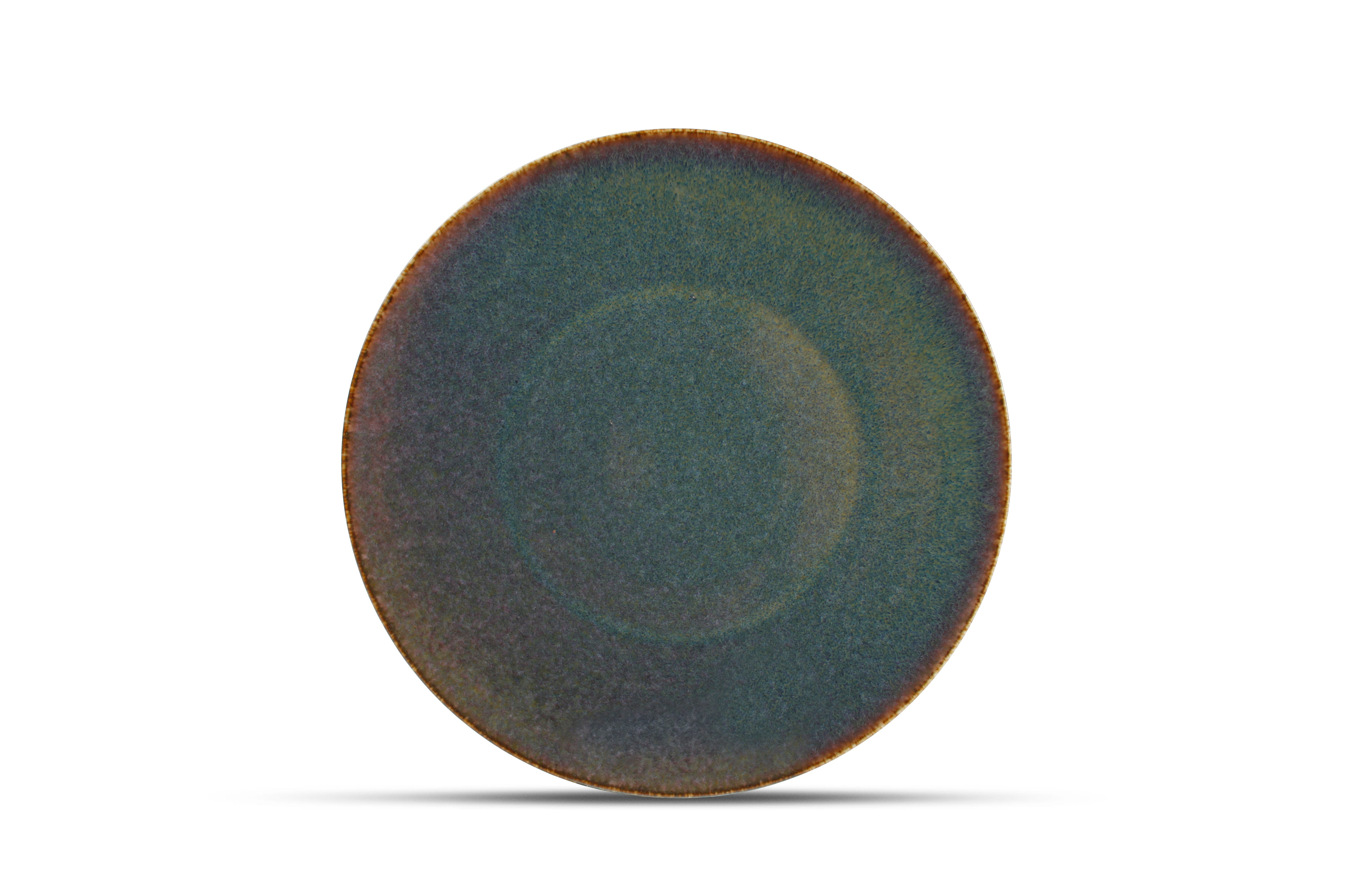 Plat bord 27cm groen Cirro