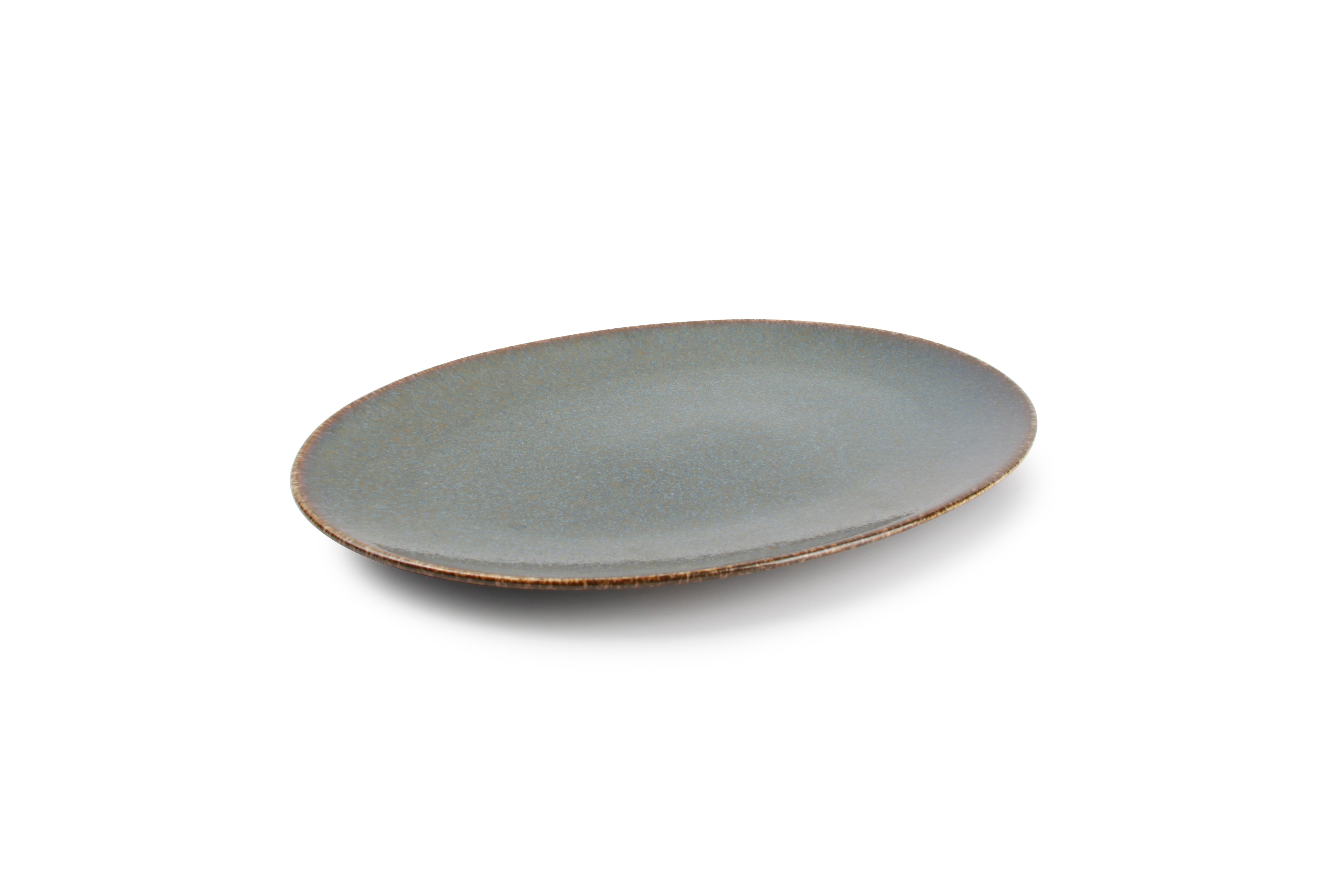 Plat bord 30x21cm groen Cirro