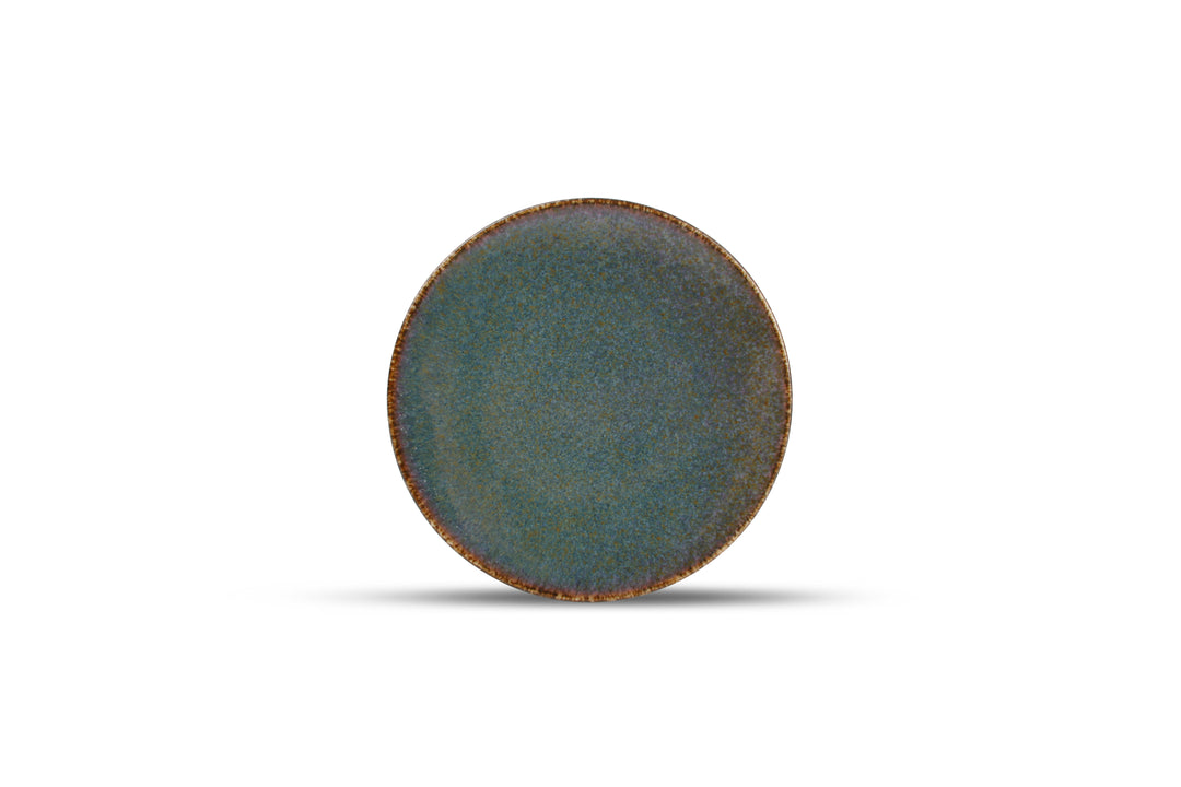 Bonbistro - Plat bord 16cm groen Cirro - Set van 6