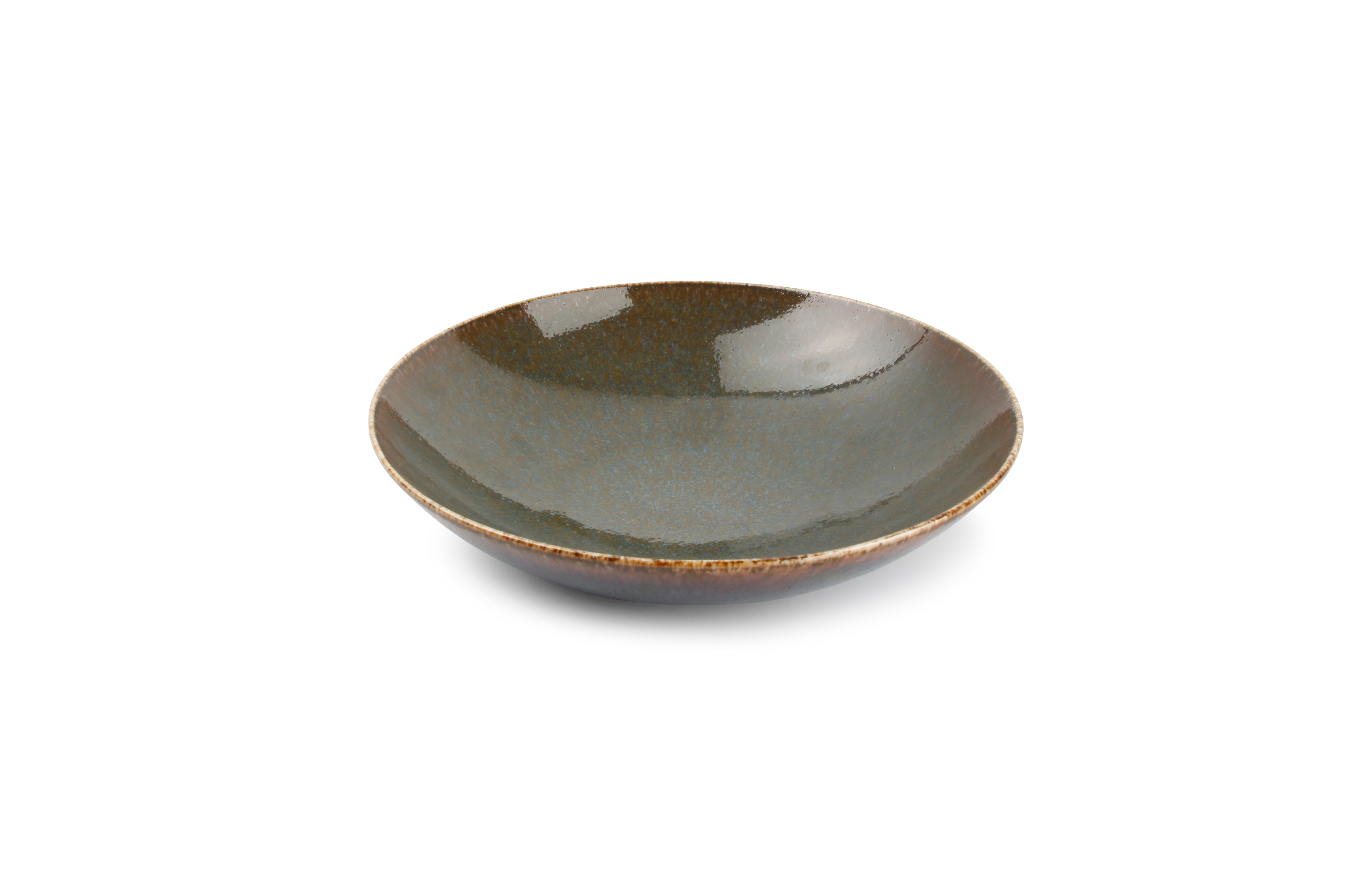 Diep bord 21xH5cm groen Cirro