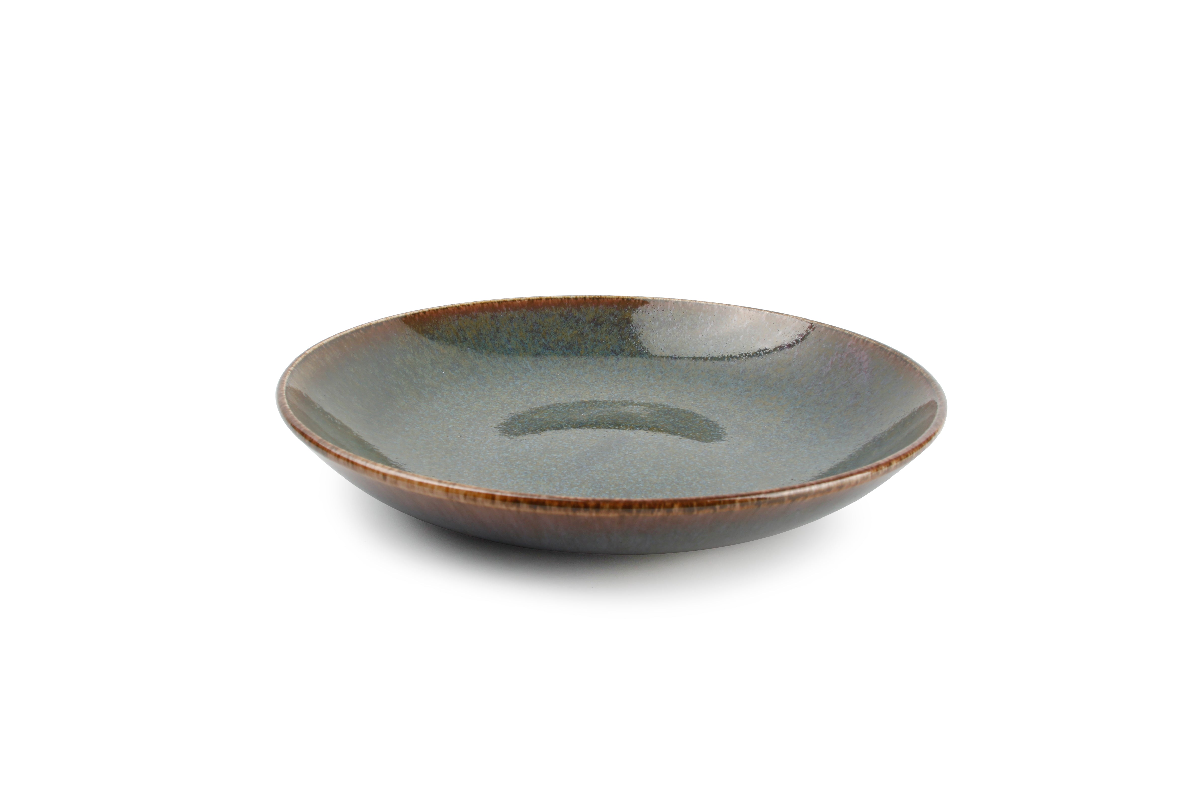 Diep bord 26xH4,5cm groen Cirro
