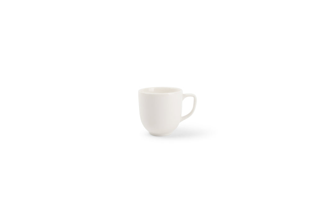 Bonbistro - Mokkakop 9cl wit Cirro - Set van 12