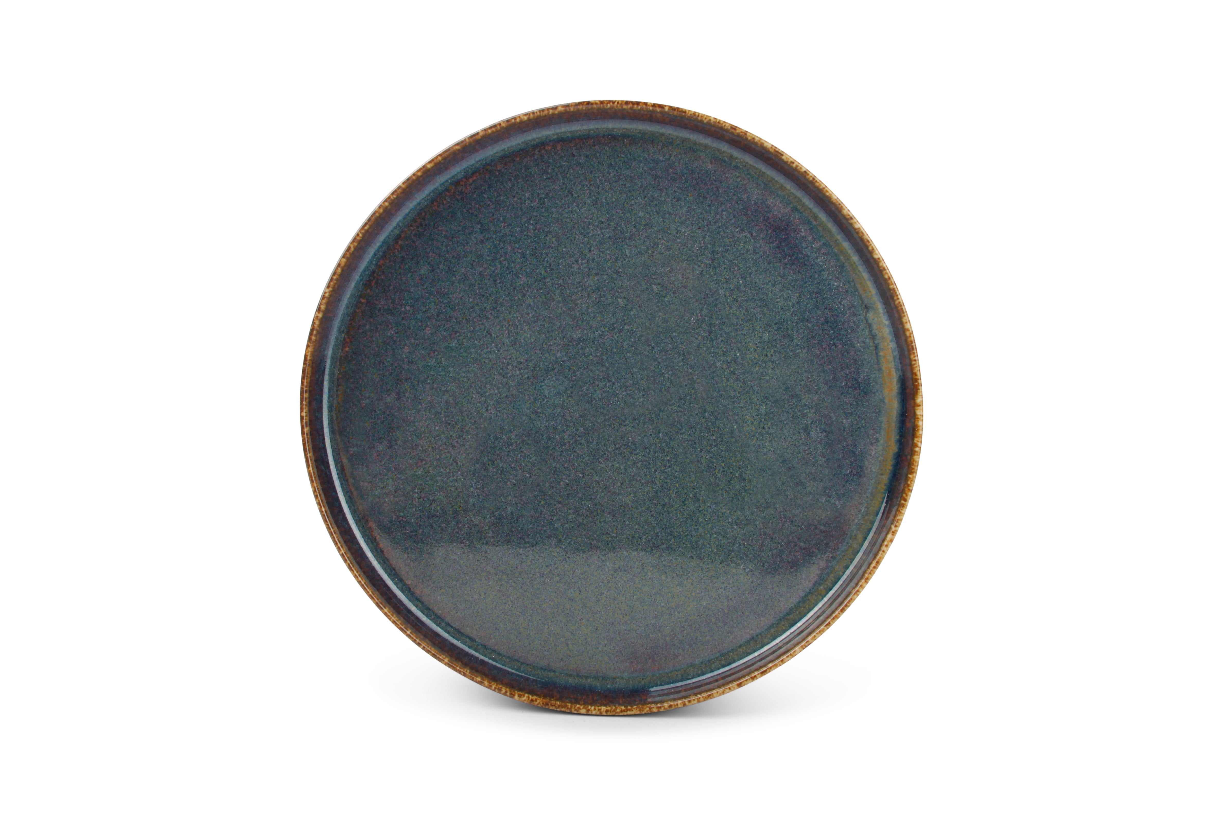 Plat bord 25cm groen Pila