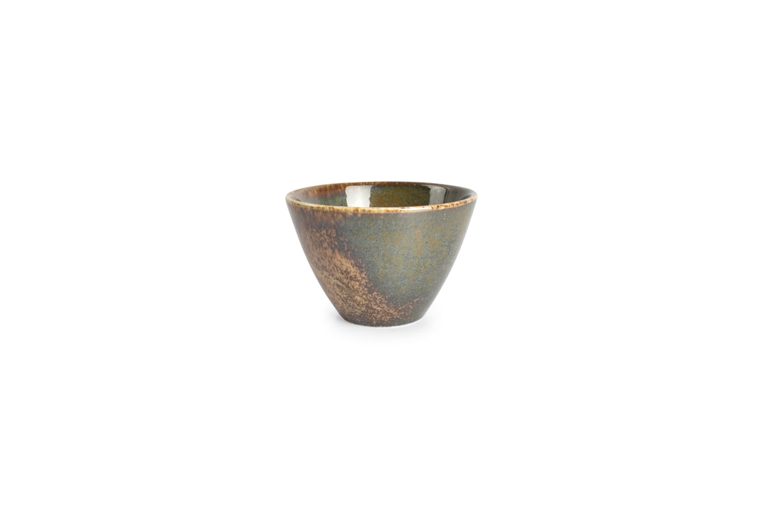 Bonbistro - Kom 10xH7cm conisch groen Cirro - Set van 6