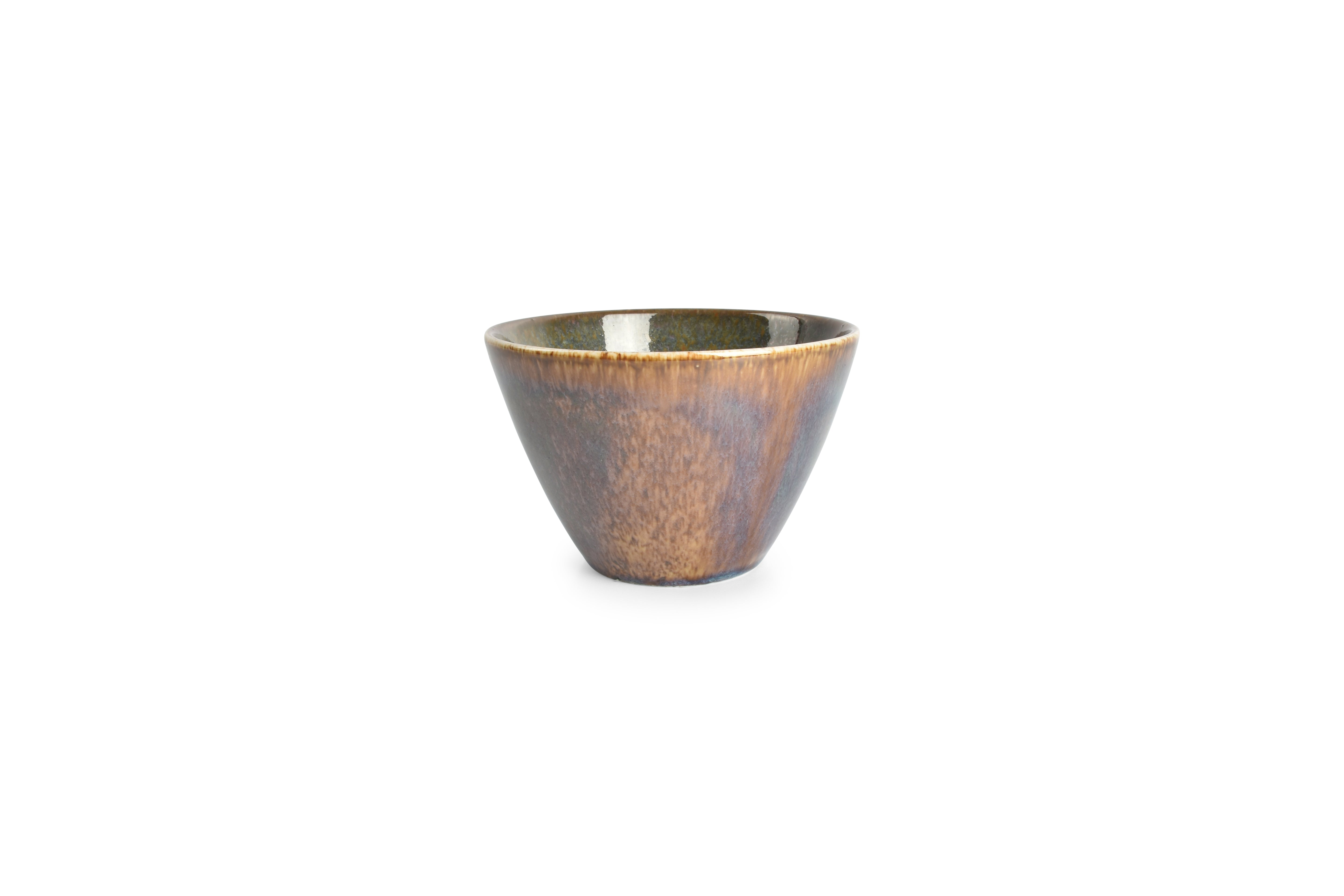 Kom 12xH7,5cm conisch groen Cirro