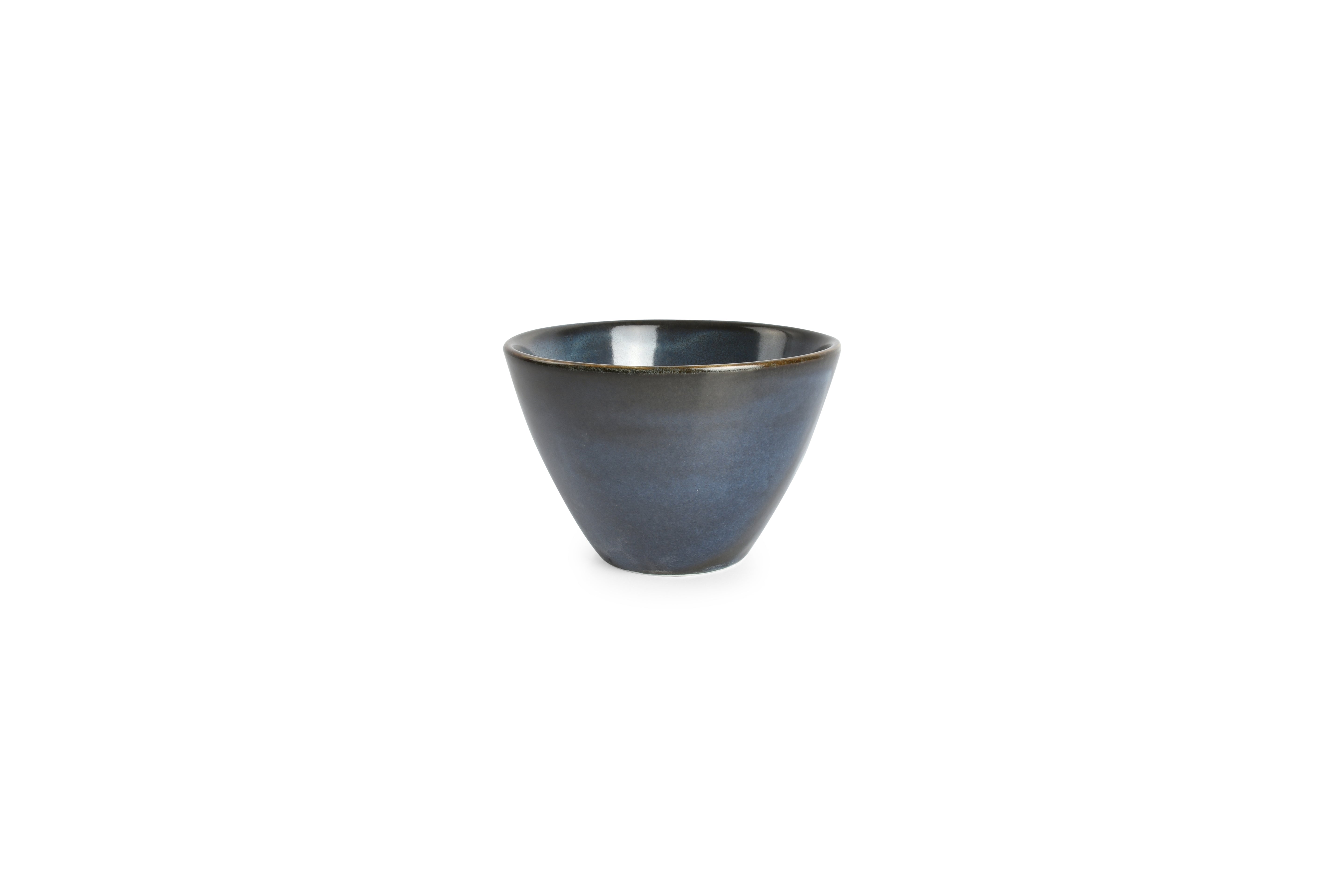 Kom 10xH7cm conisch donkerblauw Cirro