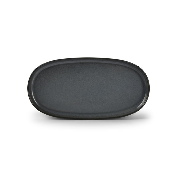 Bonbistro - Plat bord 30x15xH2cm donker blauw Pila - Set van 3