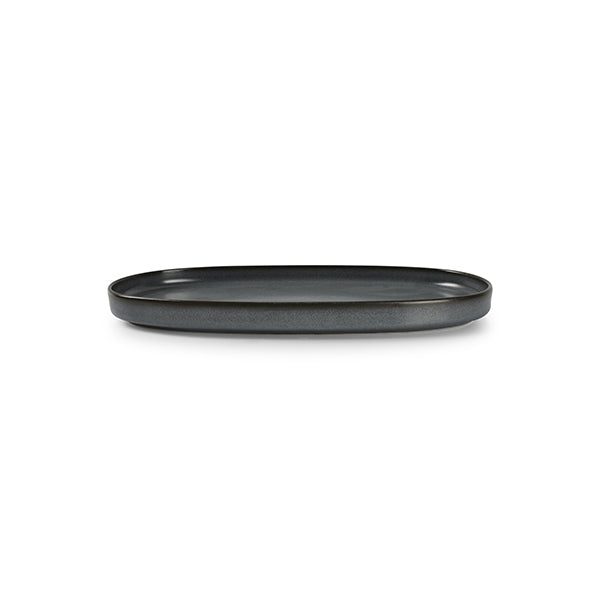 Bonbistro - Plat bord 30x15xH2cm donker blauw Pila - Set van 3