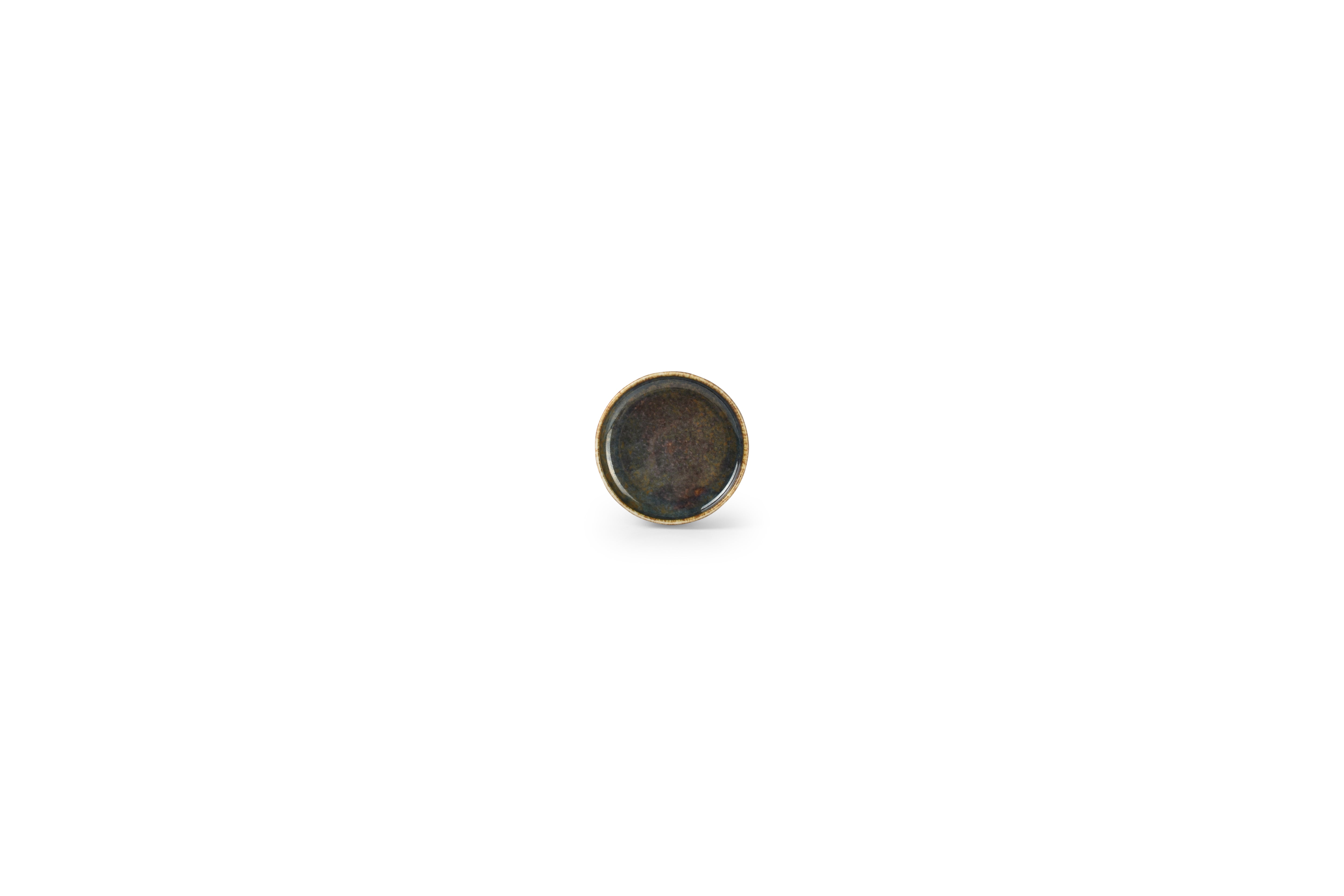 Plat bord 9xH2cm groen Pila