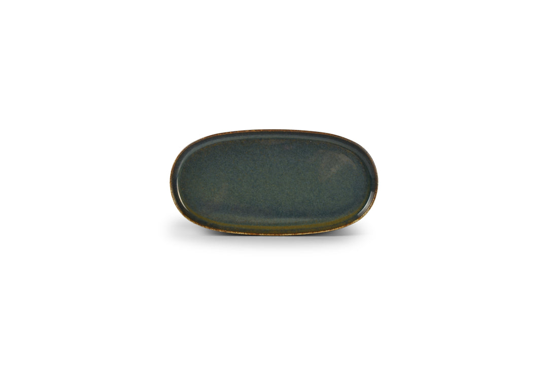 Bonbistro - Plat bord 30x15xH2,5cm groen Pila - Set van 3