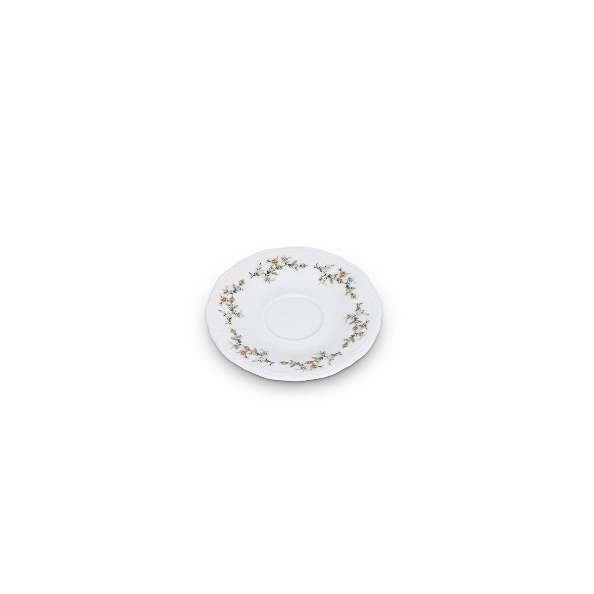 Bonbistro - Mokkaschotel 14cm Bruine bloem Retro