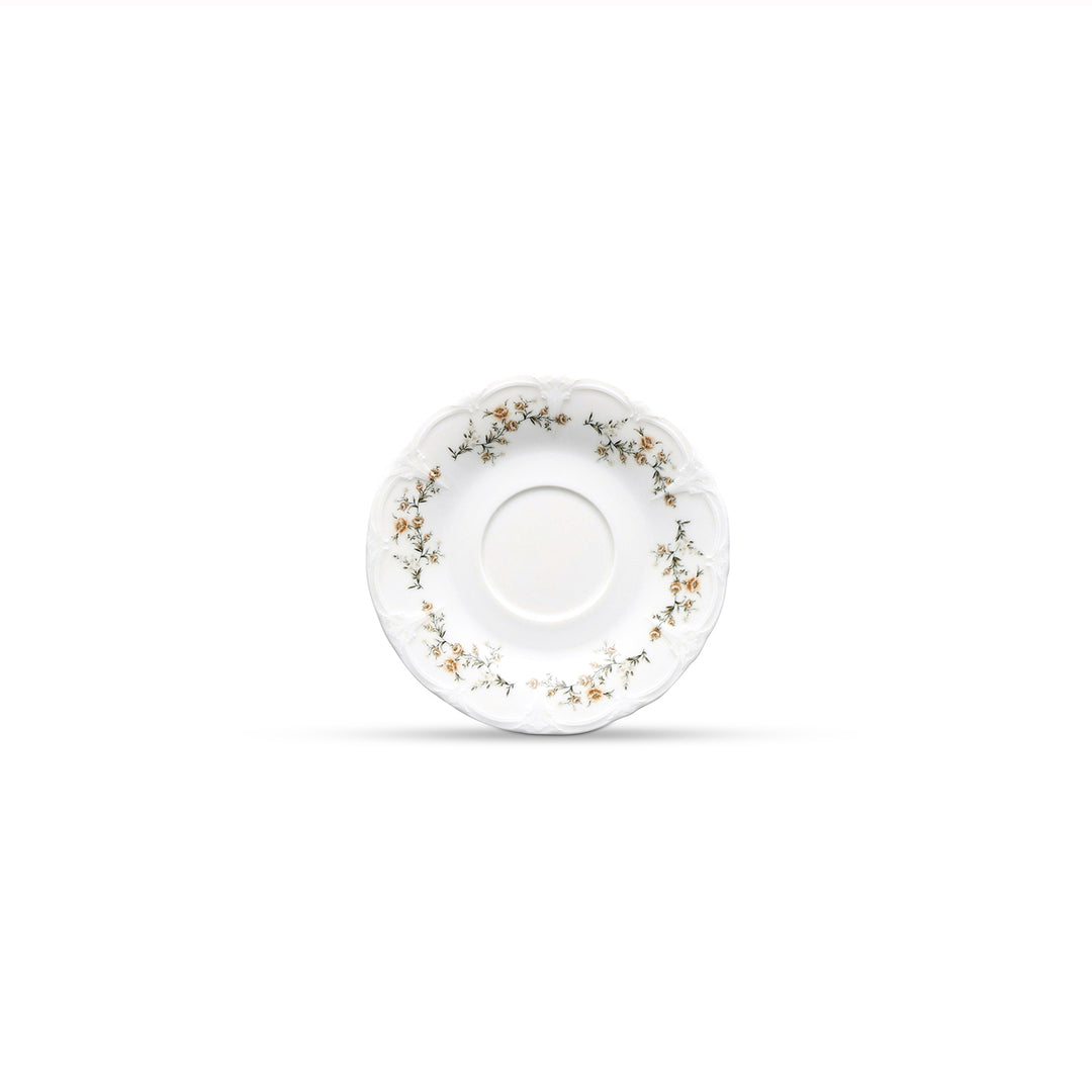 Bonbistro - Schotel 16,5cm Bruine bloem Retro