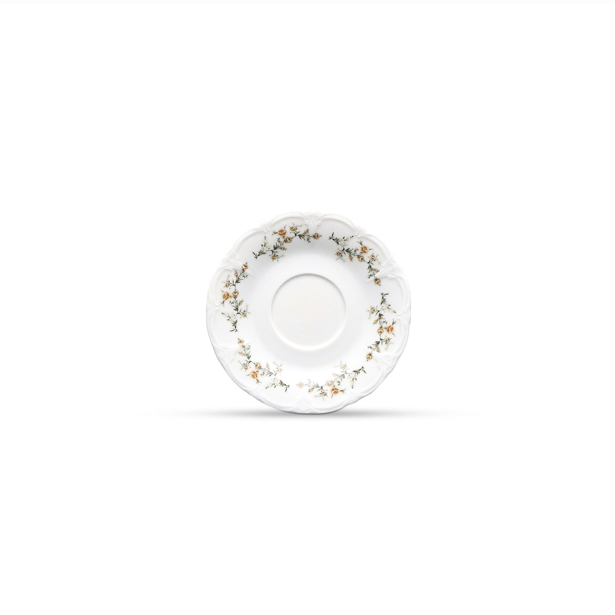 Bonbistro - Schotel 16,5cm Bruine bloem Retro