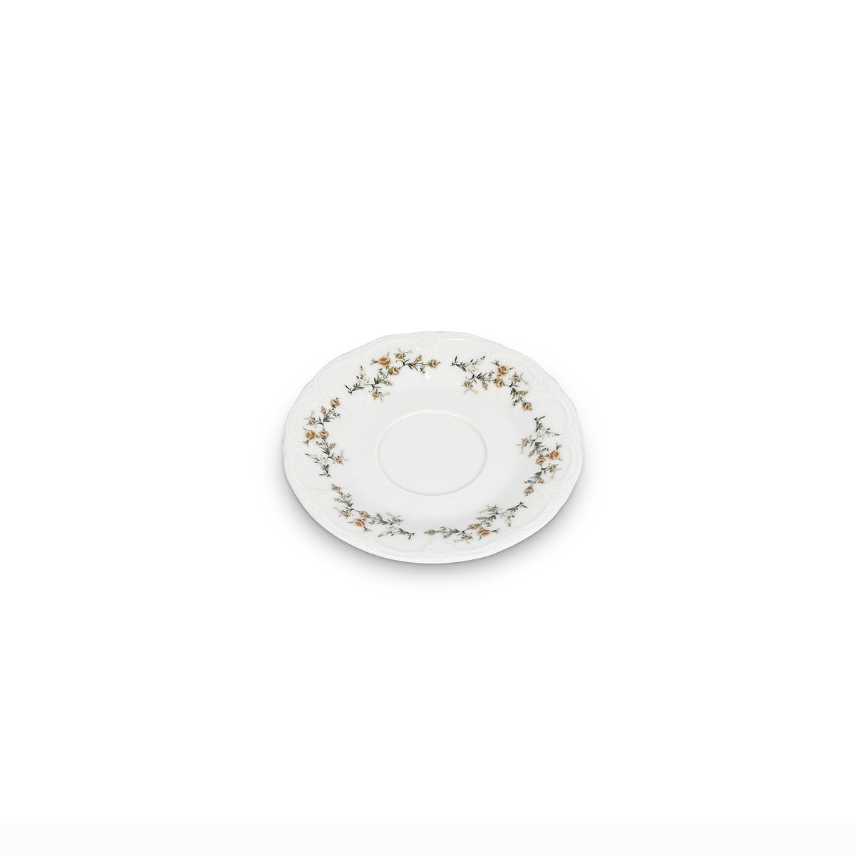 Bonbistro - Schotel 16,5cm Bruine bloem Retro